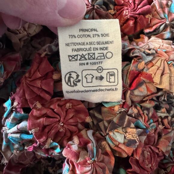 ULLA JOHNSON Ariella Handmade Multicolor Floral Asymmetrical Mini Skirt Size XS - Picture 6 of 6